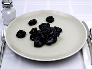 1 Cup Pitted Dried Prunes (Sulfured, Uncooked)