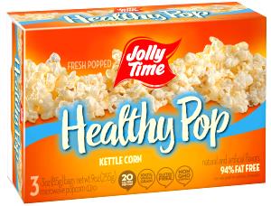 1 Cup Popcorn, Healthy Pop, Kettle Corn, 94% Fat Free