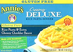 1 cup prepared (104 g) Creamy Deluxe Rice Pasta Dinner Gluten Free