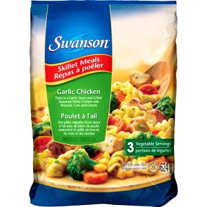 1 cup prepared (227 g) Complete Skillet Meal - Garlic Chicken Pasta