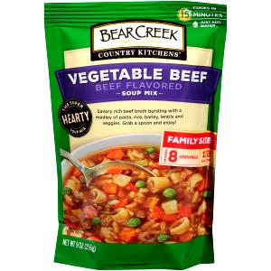 1 cup prepared (32 g) Vegetable Beef Soup Mix