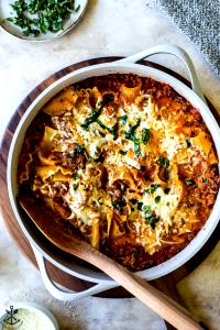 1 cup prepared (36 g) Skillet Meals Lasagna