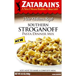 1 cup prepared (37 g) New Orleans Style Southern Stroganoff Pasta Dinner Mix