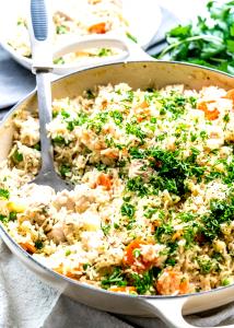 1 cup prepared (56 g) Chicken Rice Pilaf