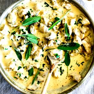 1 cup prepared (56 g) Creamy Garlic