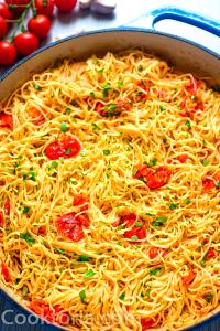 1 cup prepared Angel Hair Pasta with Tomato Parmesan