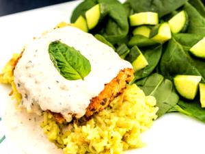 1 cup prepared Creamy Basil Parmesan Chicken & Pasta