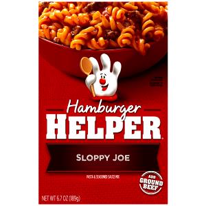 1 cup prepared Hamburger Helper - Sloppy Joe