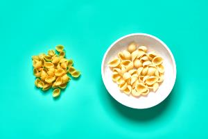 1 cup prepared Macaroni & Cheese Spirals