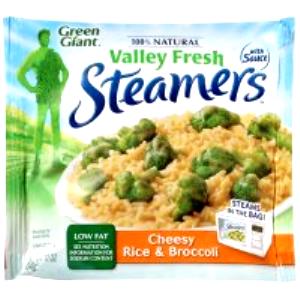 1 cup prepared Valley Fresh Steamers Cheesy Rice & Broccoli