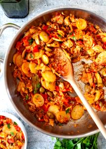 1 Cup Puerto Rican Style Biscayne Codfish (Bacalao A La Vizcaina)