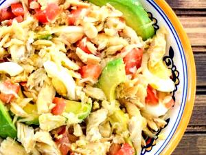 1 Cup Puerto Rican Style Codfish Salad (Ensalada De Bacalao)