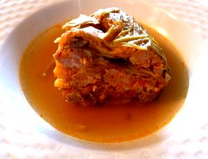 1 Cup Puerto Rican Style Stuffed Cabbage with Meat (Repollo Relleno Con Carne)