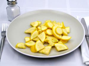 1 Cup Pumpkin Flowers (with Salt, Drained, Cooked, Boiled)
