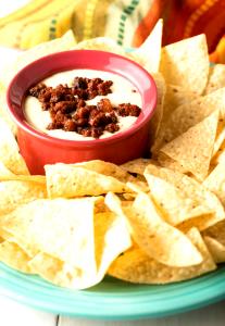 1 cup Queso Blanco Carne Style without Chips (Cup)
