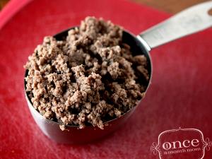 1 Cup Raw, Yield Cooked Ground Meat