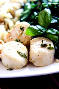 1 Cup Raw, Yield Cooked Steamed or Boiled Scallops