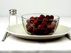 1 Cup Red Sour Cherries (Solids and Liquids, Heavy Syrup Pack, Canned)