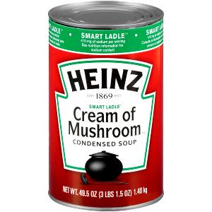 1 Cup Reduced Sodium Canned Cream of Mushroom Soup (Prepared with Milk)
