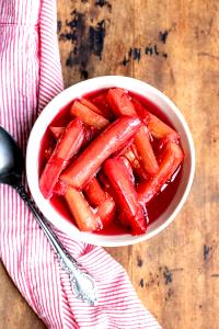 1 Cup Rhubarb, Cooked, Frozen