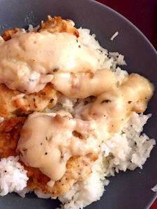 1 Cup Rice with Gravy