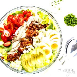 1 cup salad with 1 1/2 tbsp dressing (100 g) Ranch Cobb Salad