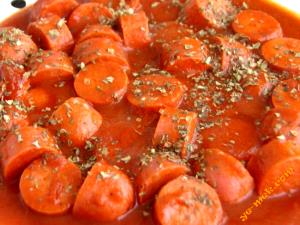 1 Cup Sausage with Tomato-Based Sauce (Mixture)
