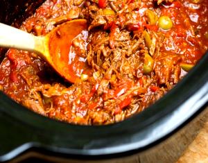 1 Cup Seasoned Shredded Soup Meat (Ropa Vieja, Sopa De Carne Ripiada)
