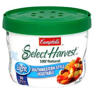 1 Cup Select Harvest, Southwestern Style Vegetable Soup, Light