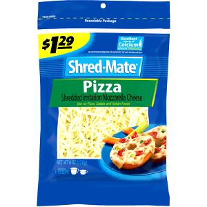 1 Cup Shredded Imitation Mozzarella Cheese