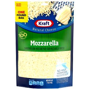 1 Cup Shredded Low Sodium Mozzarella Cheese