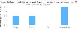 1 Cup Shredded Or Chopped Iceberg Lettuce (Includes Crisphead Types)