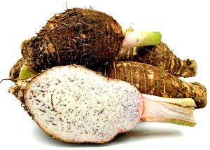 1 Cup, Sliced (125.0 G) Tahitian Taro, raw