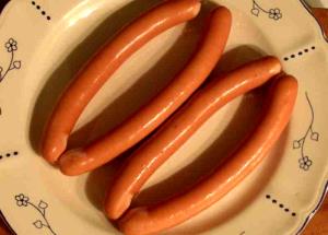 1 Cup Sliced Beef and Pork Frankfurter (Low Fat)