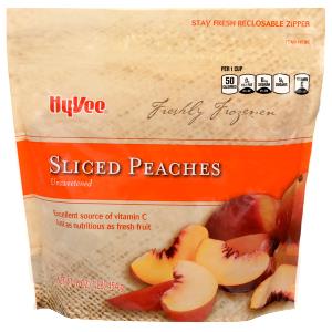 1 Cup Sliced Frozen Peach Unsweetened