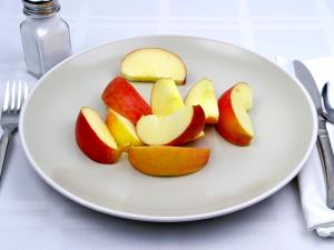 1 Cup Slices Apples Without Skin (Cooked, Boiled)