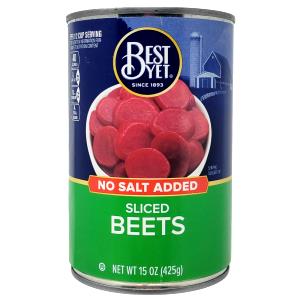 1 Cup Slices Low Sodium Beets (Canned)