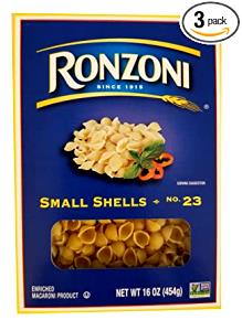 1 Cup Small Shells Dry Macaroni (Enriched)
