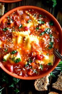 1 Cup Soup, Minestrone, Mefterranean With Mini Cheese Ravioli, Vegetarian - Concentrate