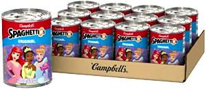 1 Cup Spaghettios Disney Princesses Shaped Pasta With Meatballs, Canned