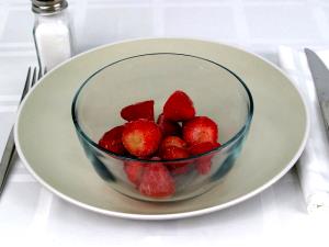 1 Cup Strawberries, Whole, Frozen