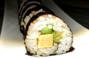 1 Cup Sushi with Avocado rolled in Seaweed