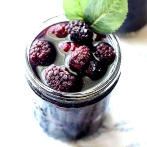 1 Cup Sweetened Frozen Blackberries