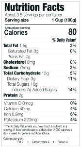 1 cup Tangerine Crunch Chopped Kit