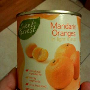 1 Cup Tangerine, Mandarin, Juice Pack, Canned