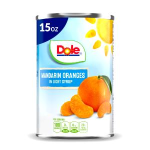 1 Cup Tangerine, Mandarin, Light Syrup, Canned