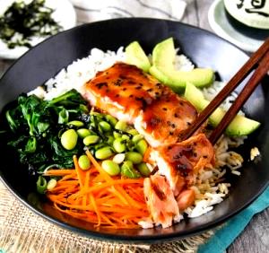 1 Cup Teriyaki Salmon
