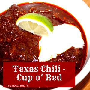 1 cup Texas Red Chili