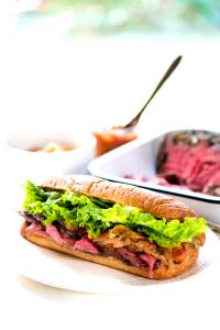 1 Cup Thinly Sliced Beef Sandwich Steak