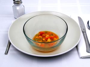 1 Cup Tomato Rice Soup (with Equal Volume Water, Canned)